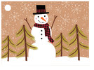 Plaid Snowman 
 Gift Card