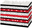 Hearts and Dots 
 Basket Box - Large