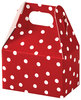Red and White Dots 
 Mini Gable Box