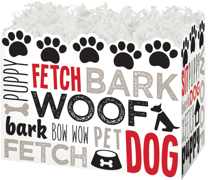 BoxCo Industries Basket Boxes Dog Lovers Basket Box Large