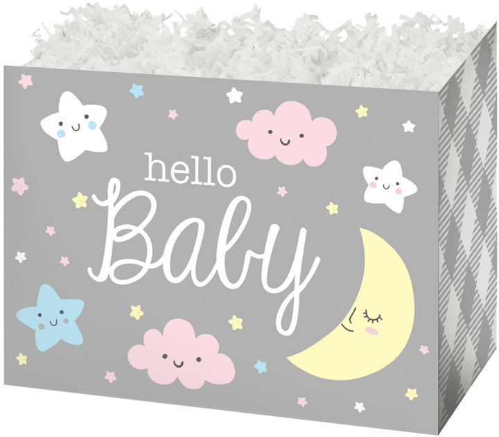 BoxCo Industries Basket Boxes Hello Baby Basket Box Large